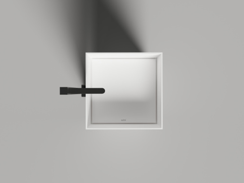 Раковина из искусственного камня S-Sense Salini ARMONIA 130511TG 50х50 напольная цвет белый - фото 2